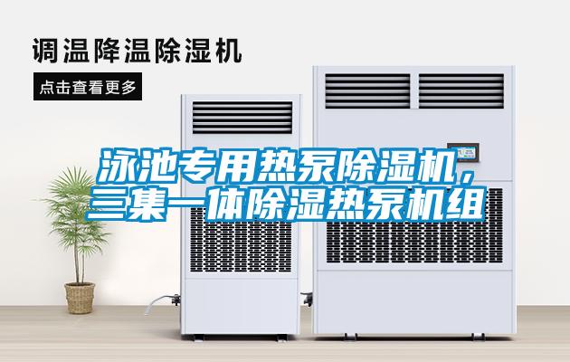 泳池專(zhuān)用熱泵除濕機(jī)，三集一體除濕熱泵機(jī)組
