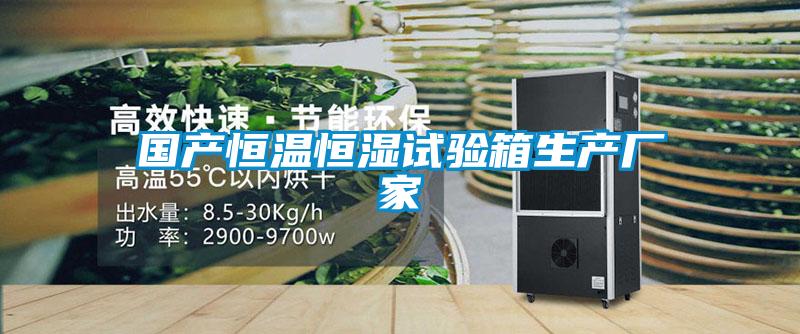 國產(chǎn)恒溫恒濕試驗箱生產(chǎn)廠家