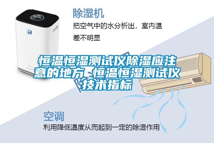 恒溫恒濕測試儀除濕應(yīng)注意的地方 恒溫恒濕測試儀技術(shù)指標