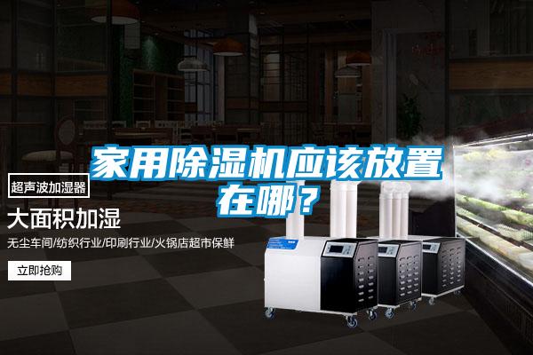 家用除濕機應該放置在哪？