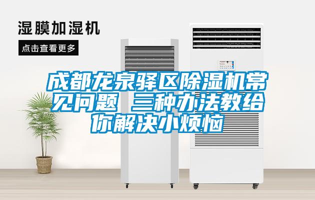 成都龍泉驛區除濕機常見問題 三種辦法教給你解決小煩惱