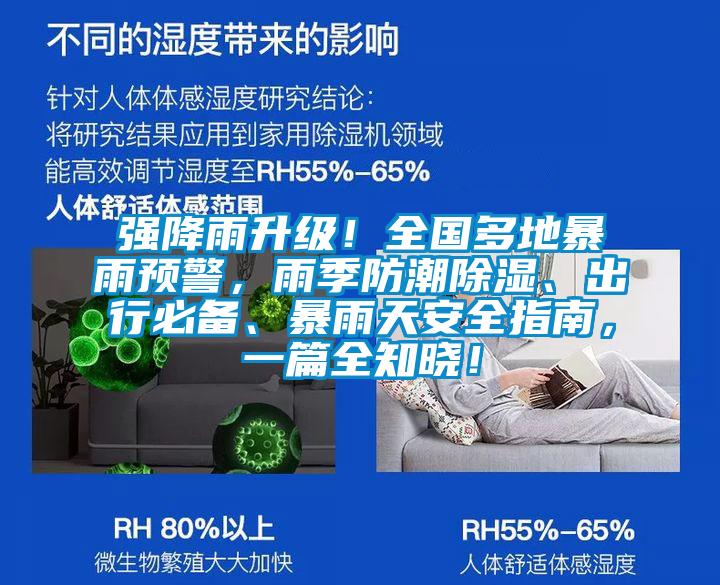強降雨升級！全國多地暴雨預警，雨季防潮除濕、出行必備、暴雨天安全指南，一篇全知曉！