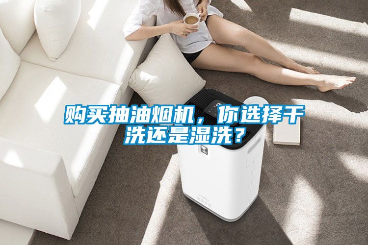 購(gòu)買抽油煙機(jī)，你選擇干洗還是濕洗？