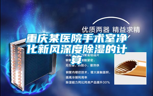 重慶某醫(yī)院手術(shù)室凈化新風(fēng)深度除濕的計算